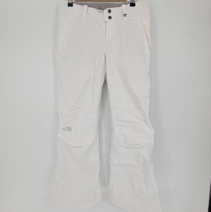 The north face womens white snowboard ski hyvent pants size small Petit